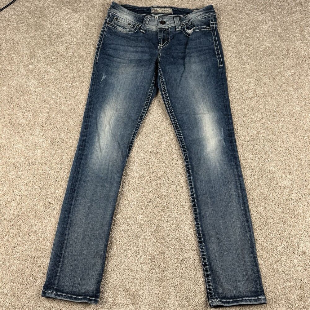 BKE Jeans Womens 29S Blue Payton Denim Low Rise Stretch Denim Ankle Skinny Y2K